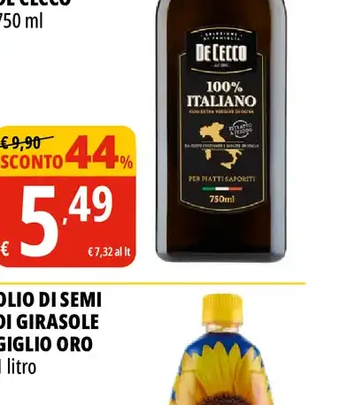Olio extra vergine di oliva De Cecco