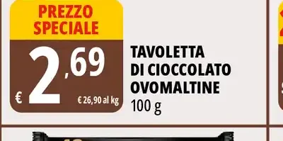Tavoletta di cioccolato Ovomaltine