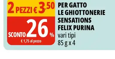 Alimento per gatto Le Ghiottonerie Sensations Felix Purina