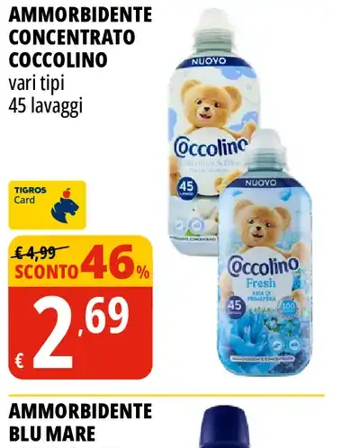 Ammorbidente concentrato Coccolino