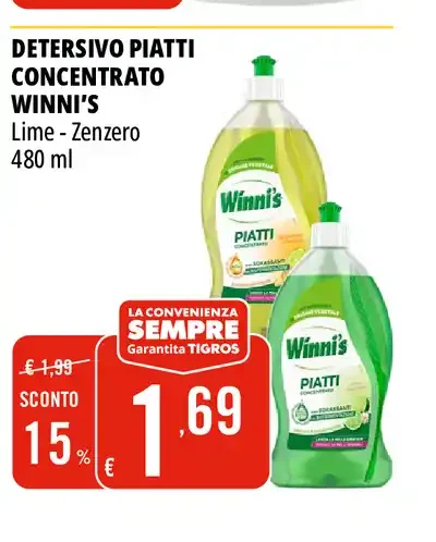 Detersivo piatti concentrato Winni's