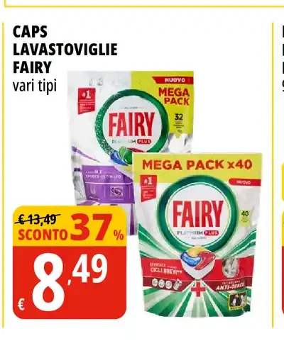 Caps lavastoviglie Fairy