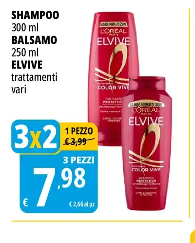 Shampoo e balsamo Elvive