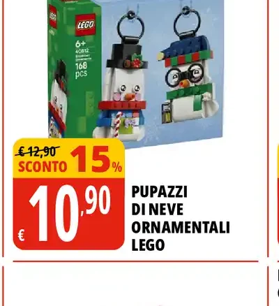 Pupazzi di neve ornamentali Lego