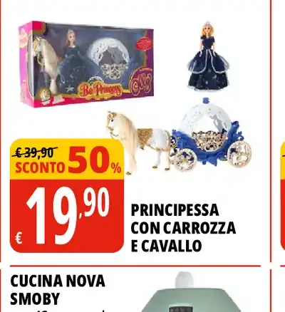 Principessa con carrozza e cavallo
