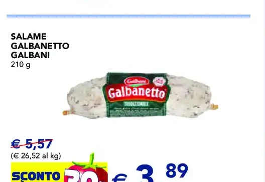 Salame Galbanetto Galbani