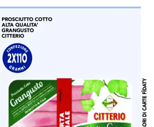 Prosciutto cotto alta qualità Grangusto Citterio