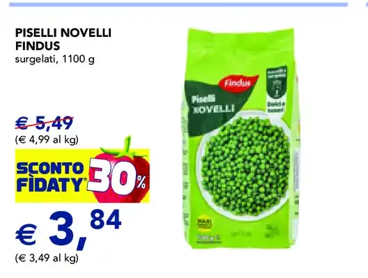 Piselli Novelli Findus