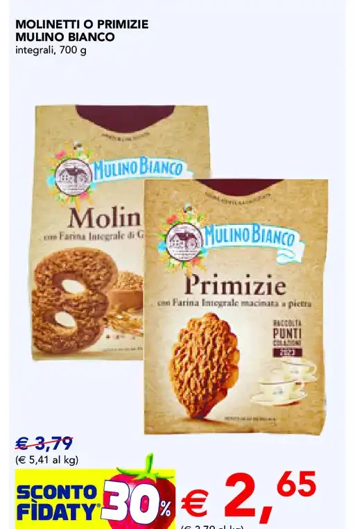Molinette o Primizie Mulino Bianco