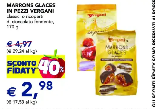 Marrons Glacés in pezzi Vergani