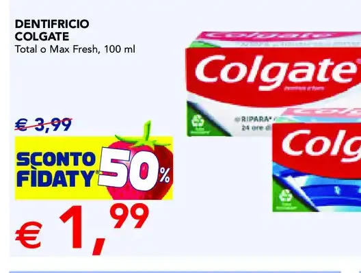 Dentifricio Colgate Total o Max Fresh