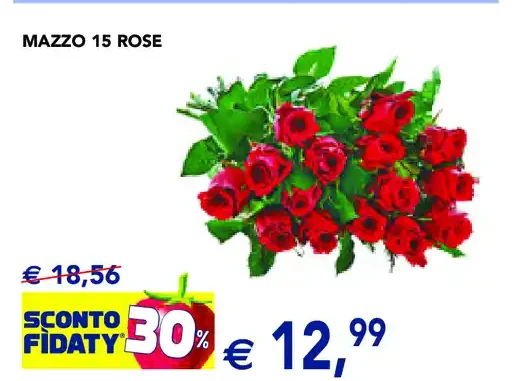 Mazzo 15 rose