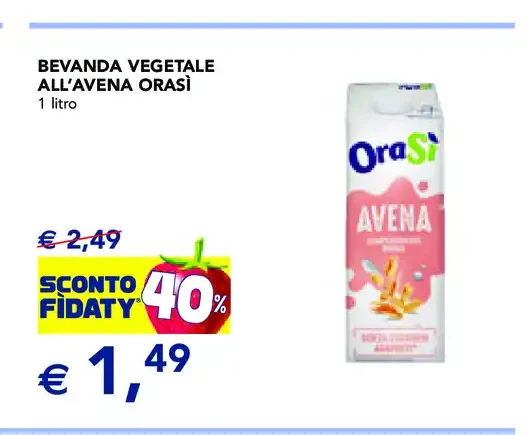 Bevanda vegetale all'avena Oasi
