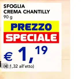 Sfoglia crema chantilly