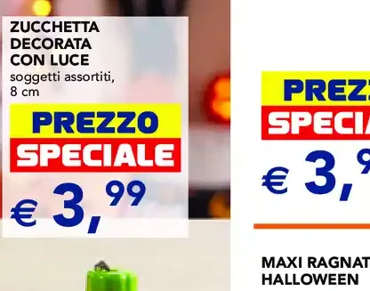 Zucchetta decorata con luce