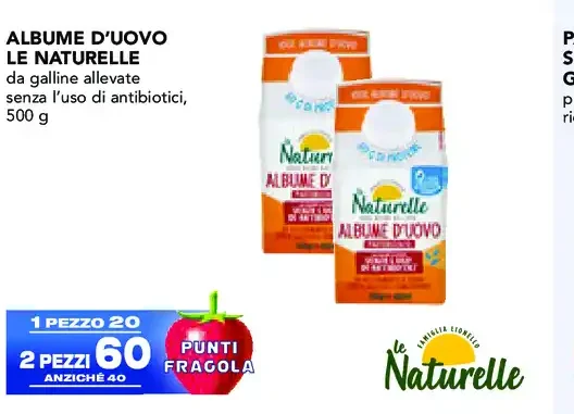 Albume d'uovo Le Naturelle