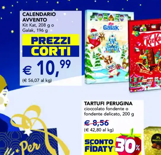Calendario avvento Kit Kat o Galak