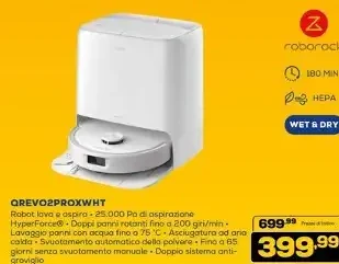 Robot aspirapolvere Roborock Qrevo Pro