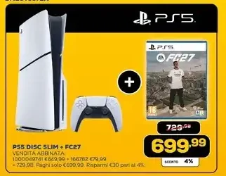 Sony PlayStation 5 Disc Edition con FC26