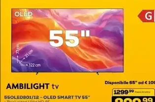 TV Philips 55 pollici OLED Ambilight