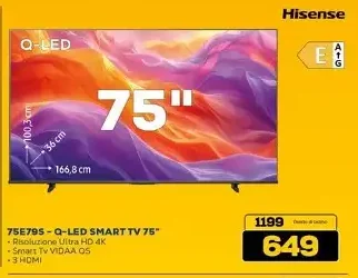 Hisense 75" Q-LED Smart TV