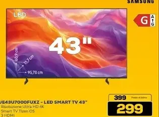 Samsung 43" LED Smart TV