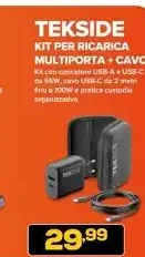 Kit ricarica multipla con cavo