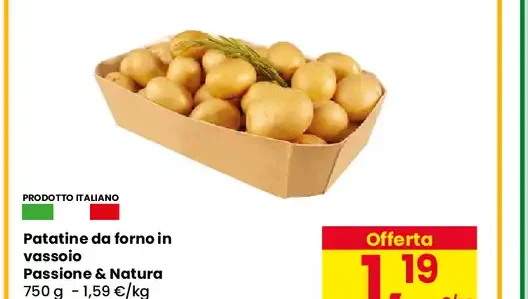 Patatine da forno in vassoio Passione & Natura