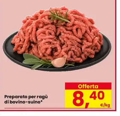 Preparato per ragù di bovino-suino