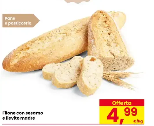 Filone con sesamo e lievito madre