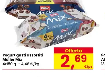 Yogurt gusti assortiti Müller Mix