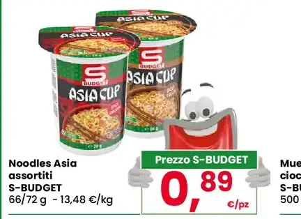 Noodles Asia assortiti S-BUDGET