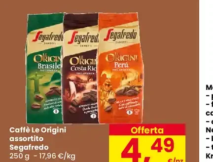 Caffè Le Origini assortiti Segafredo