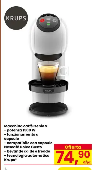 Macchina caffè Genio S Krups