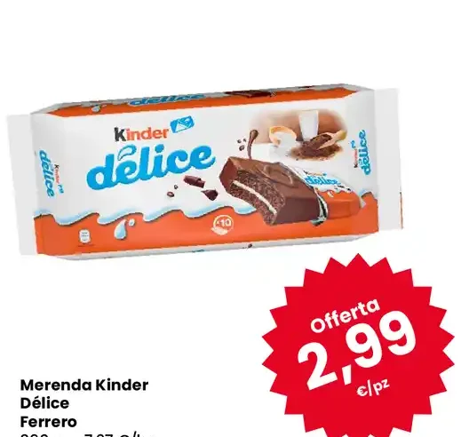 Merenda Kinder Délice Ferrero