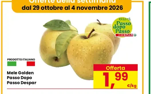 Mele Golden Passo Dopo Passo Despar