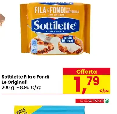 Sottilette Fila e Fondi