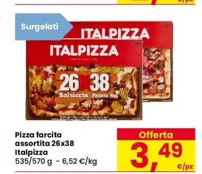 Pizza farcita assortita
