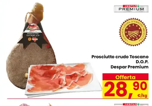 Prosciutto crudo Toscano DOP