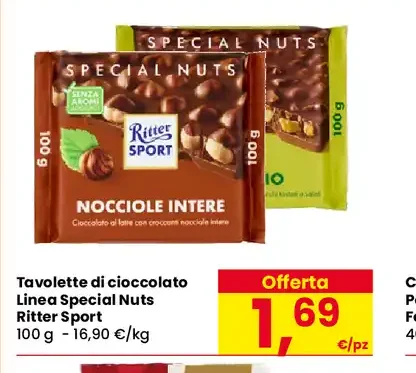 Tavolette di cioccolato Special Nuts Ritter Sport