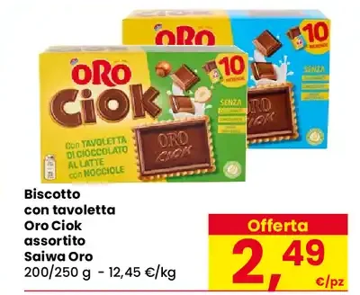 Biscotto con tavoletta