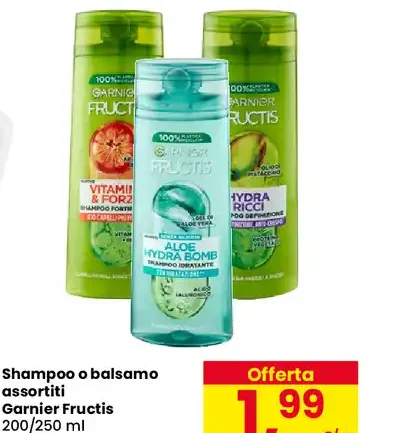 Shampoo o balsamo Garnier Fructis