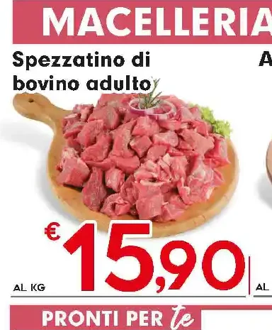 Spezzatino di bovino adulto