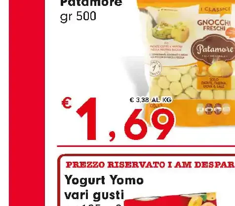 Gnocchi freschi Patamore