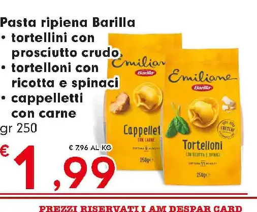Pasta ripiena Barilla