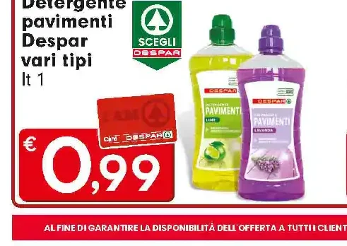 Detergente pavimenti Despar
