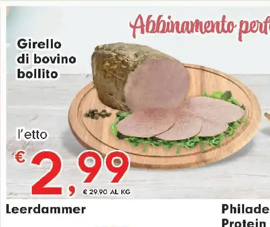 Girello di bovino bollito