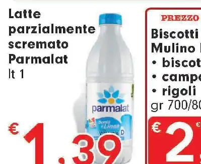 Latte parzialmente scremato Parmalat