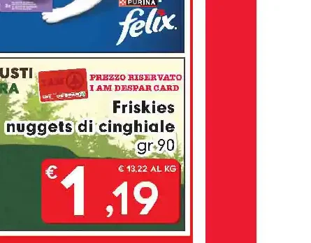 Friskies nuggets di cinghiale