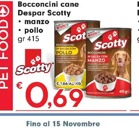 Bocconcini cane Despar Scotty